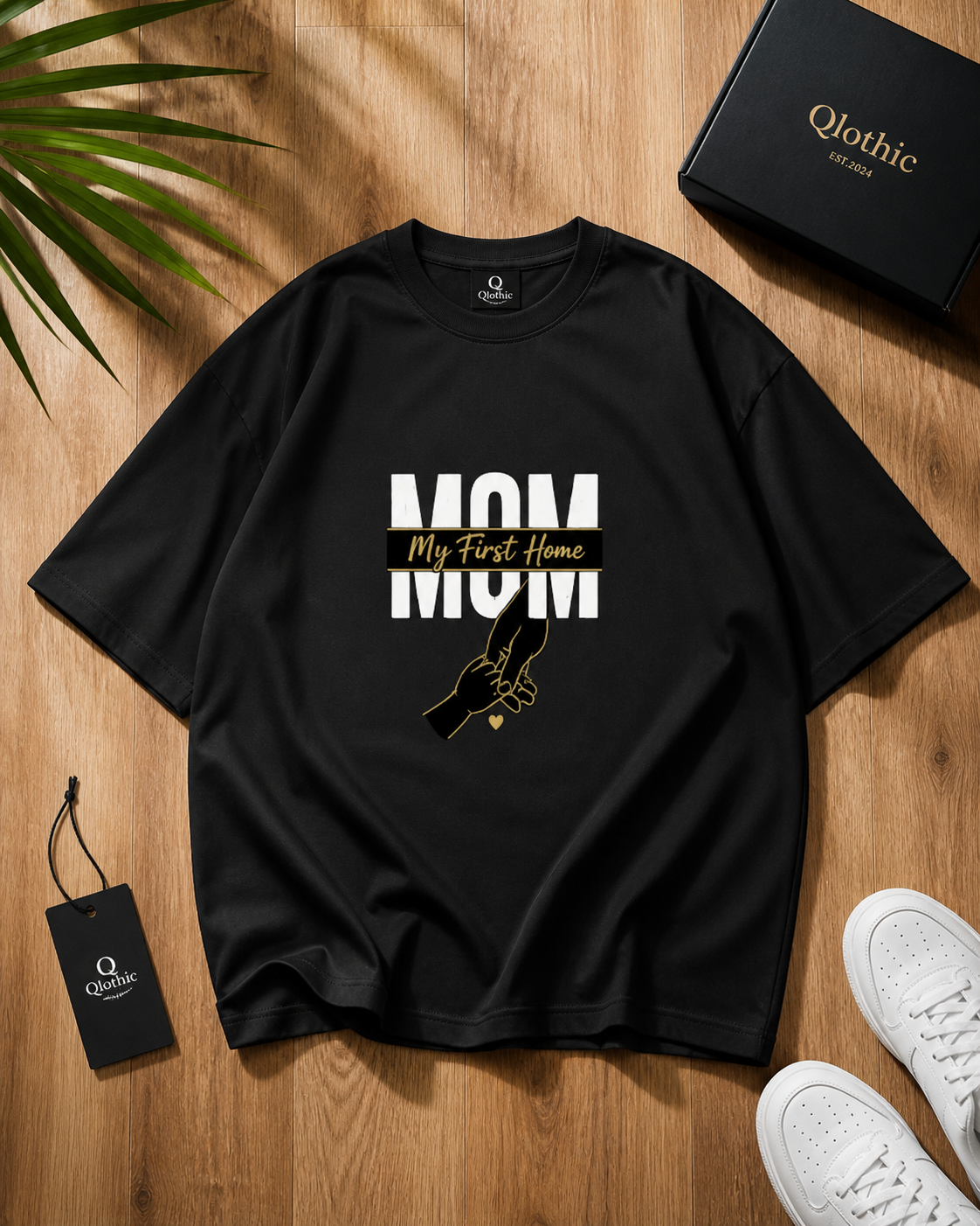MOM – My First Home Terry Oversized Unisex T-Shirt